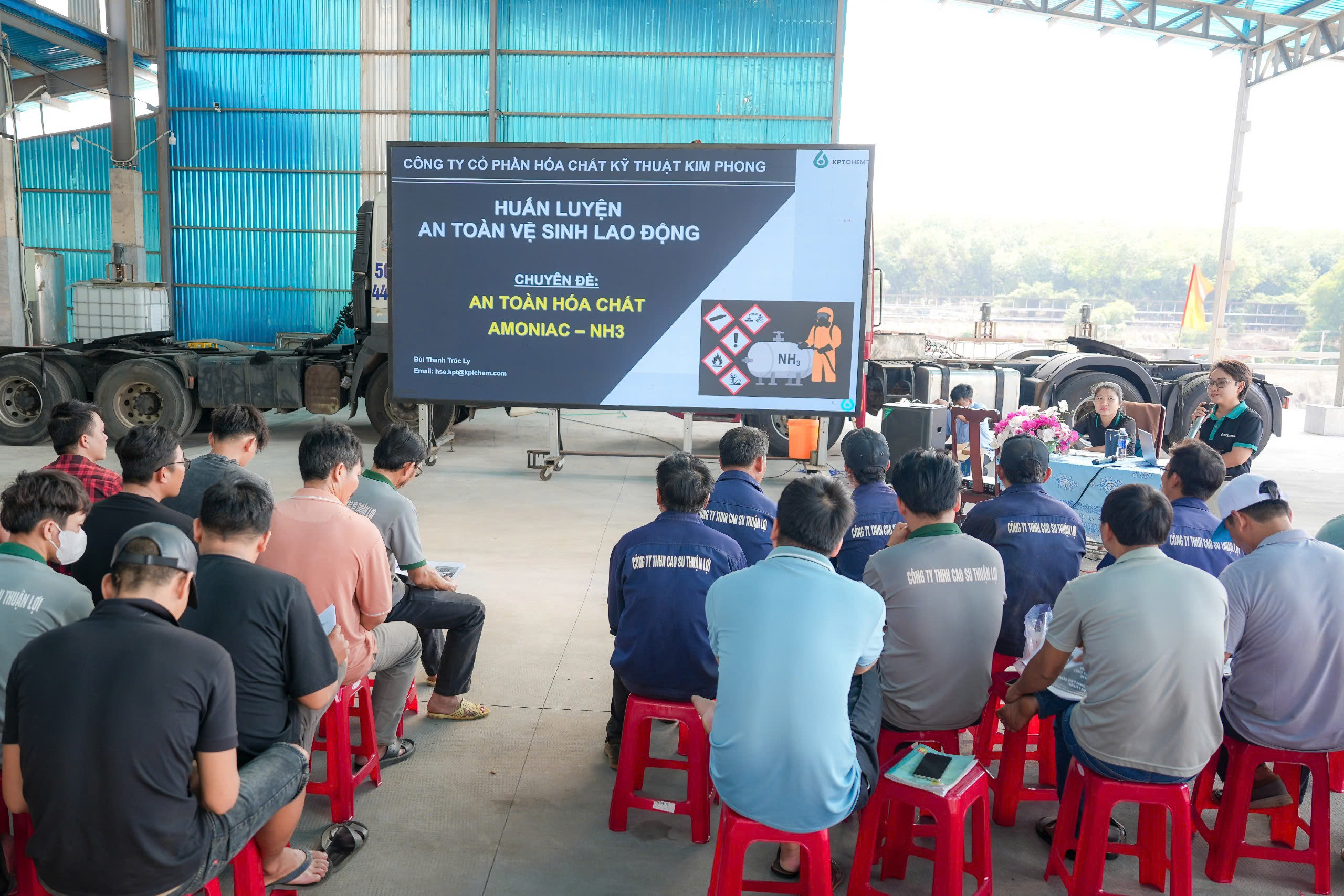 Cao su Thuận Lợi phối hợp tổ chức đào tạo an toàn hóa chất NH₃